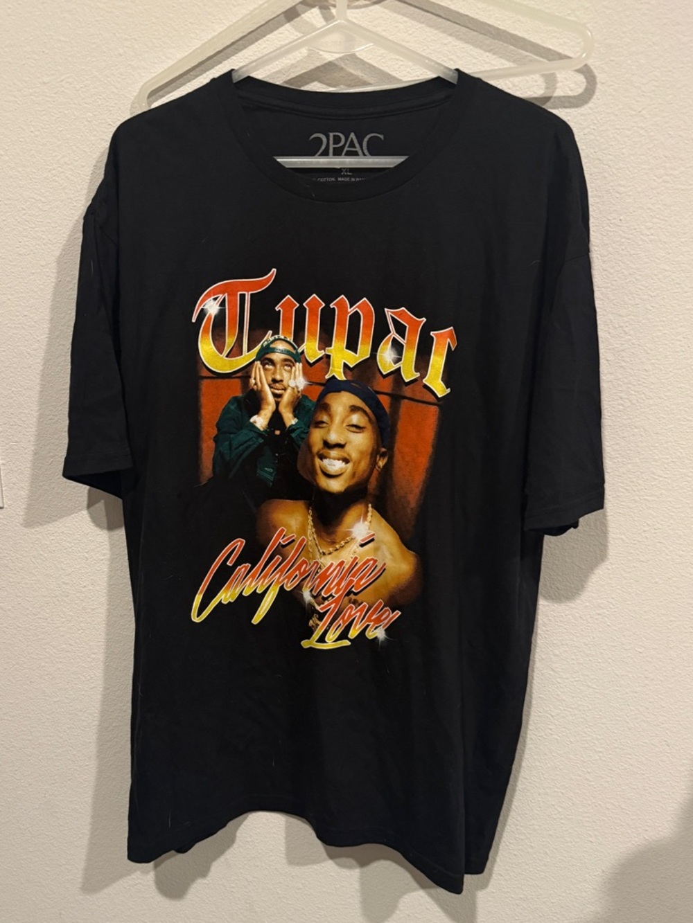 Urban Outfitters Black Tupac California Love Graphic Tee